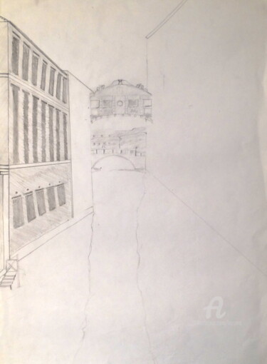 Drawing titled "Venezia 1991 incomp…" by Aurelio Nicolazzo, Original Artwork, Pencil