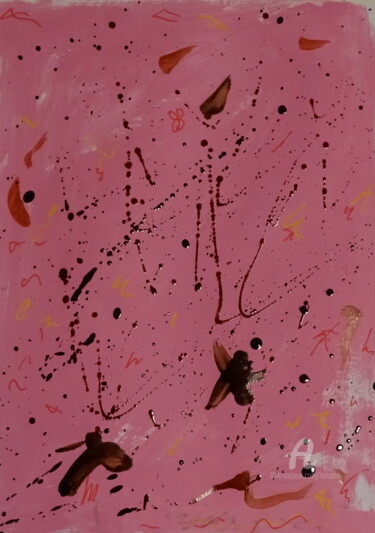 Painting titled "Pink 2022" by Aurelio Nicolazzo, Original Artwork, Acrylic
