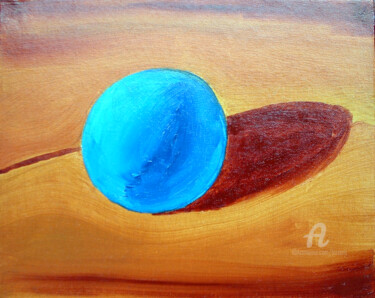 Painting titled "Sfera" by Aurelio Nicolazzo, Original Artwork, Oil