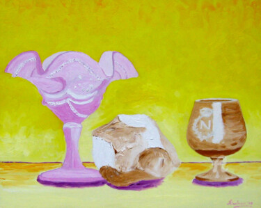 Natura Morta 5 Pittura intitolato "Natura Morta 5" da Aurelio Nicolazzo, Opera d'arte originale, Olio
