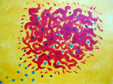 Painting titled "New Abstract Number…" by Aurelio Nicolazzo, Original Artwork, Acrylic