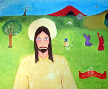 Pintura titulada "Resurrezione di Laz…" por Aurelio Nicolazzo, Obra de arte original, Oleo