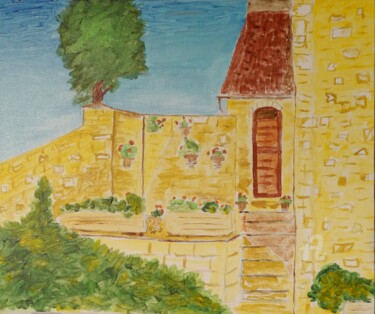 Malerei mit dem Titel "Scorcio" von Aurelio Nicolazzo, Original-Kunstwerk, Acryl