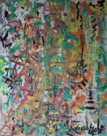 Painting titled "ABSTRAIT 2 Sans tit…" by Lazzate Maral, Original Artwork, Acrylic
