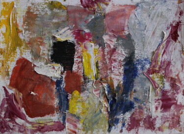 Malerei mit dem Titel "Abstrait JANVIER 20…" von Lazzate Maral, Original-Kunstwerk, Öl