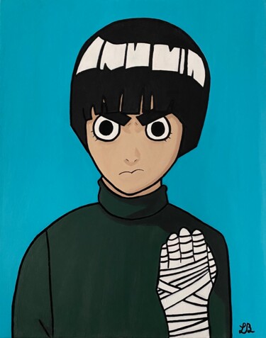 Peinture intitulée "Rock Lee" par Lb, Œuvre d'art originale, Acrylique Monté sur Châssis en bois