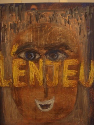 Peinture intitulée "L' ENJEU 1.3" par Lb2006         (Do You Like It ? ), Œuvre d'art originale, Huile