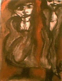 Peinture intitulée "MOULIN ROUGE" par Lb2006         (Do You Like It ? ), Œuvre d'art originale, Huile