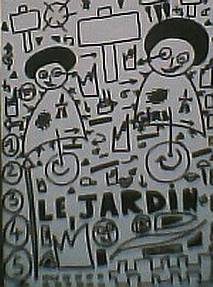 Peinture intitulée "LE JARDIN" par Lb2006         (Do You Like It ? ), Œuvre d'art originale, Huile