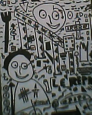 Peinture intitulée "LE REPAS" par Lb2006         (Do You Like It ? ), Œuvre d'art originale, Huile