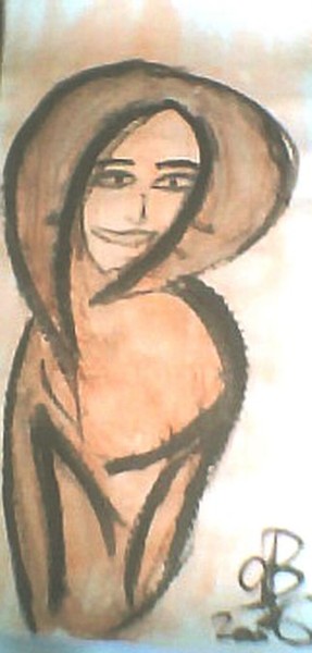 Peinture intitulée "LES LONGUES FEMMES 1" par Lb2006         (Do You Like It ? ), Œuvre d'art originale, Huile