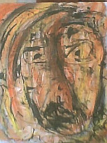 Peinture intitulée "UN VISAGE SANS TITRE" par Lb2006         (Do You Like It ? ), Œuvre d'art originale, Huile