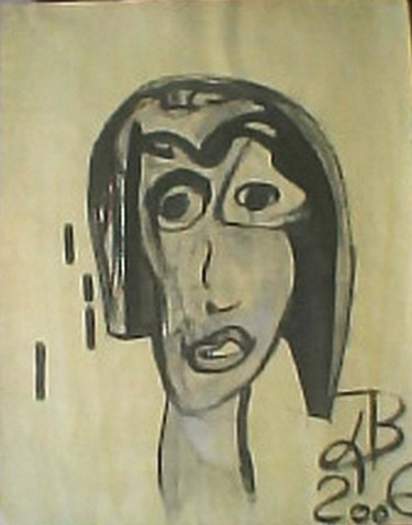 Peinture intitulée "UN VISAGE SANS TITR…" par Lb2006         (Do You Like It ? ), Œuvre d'art originale, Huile