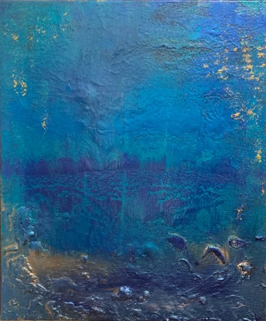 Painting titled "Blue Life" by Laura Casini, Original Artwork, Acrylic