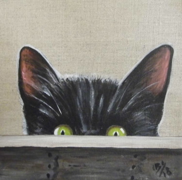 Peinture intitulée "ni vu ni connu" par Laurence De Chabot, Œuvre d'art originale, Acrylique Monté sur artwork_cat.