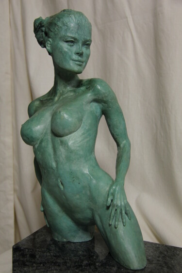 Escultura intitulada ""FLORE"" por Le Cann, Obras de arte originais, Bronze