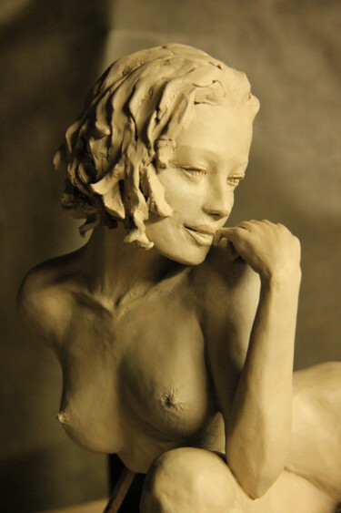 「ANGELIQUE」というタイトルの彫刻 Le Cannによって, オリジナルのアートワーク, ブロンズ