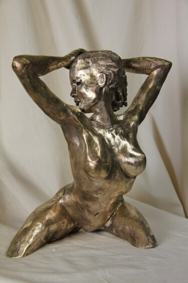 Sculpture titled ""chute d'airain"...…" by Le Cann, Original Artwork, Bronze