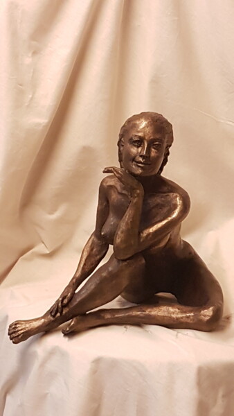 Escultura intitulada ""Les reves de Manon…" por Le Cann, Obras de arte originais, Bronze