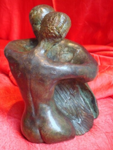 Скульптура под названием ""l'homme pressé,"" - Le Cann, Подлинное произведение искусства, Металлы