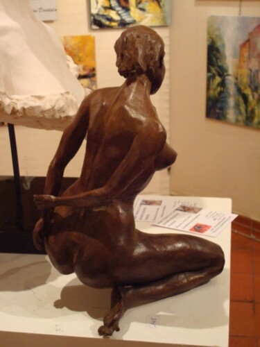 Sculpture intitulée ""REFLEXIONS INTIMES"" par Le Cann, Œuvre d'art originale, Bronze