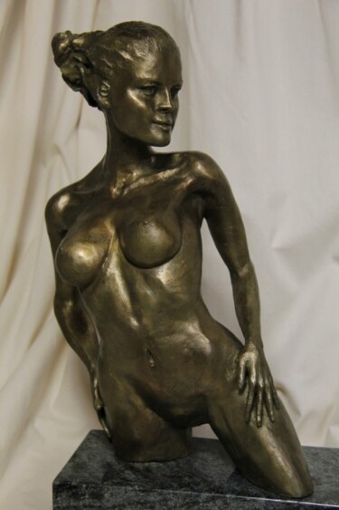 Sculpture titled "FLORE" by Le Cann, Original Artwork, Metals