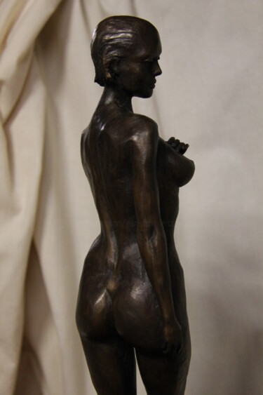 Sculpture intitulée ""PREMIERE POSE"....…" par Le Cann, Œuvre d'art originale, Métaux