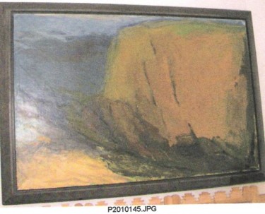 Peinture intitulée "Falaise" par Le Corre, Œuvre d'art originale