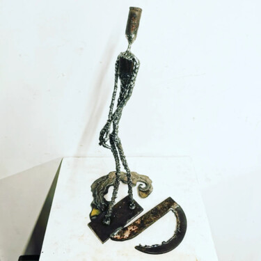 Sculpture intitulée "" Giacom'outils 1 "" par Le Petit Juan, Œuvre d'art originale, Métaux