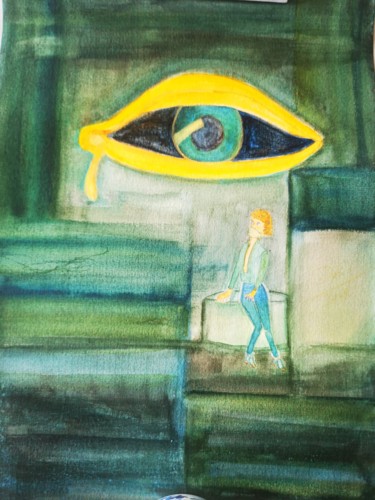 Dali des Lumieres Peinture intitulée "Dali des Lumieres" par Lê Thi Mai, Œuvre d'art originale, Aquarelle