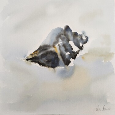 Malerei mit dem Titel "Seashell" von Léa Bruel, Original-Kunstwerk, Aquarell