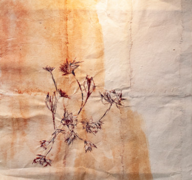 Art textile intitulée "Esquisse" par Léa Coutureau, Œuvre d'art originale, Broderie Monté sur Autre panneau rigide