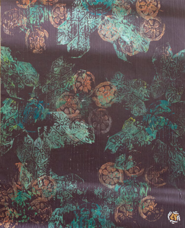 Gravures & estampes intitulée "Fleurs de sous bois" par Léa Coutureau, Œuvre d'art originale, Linogravures