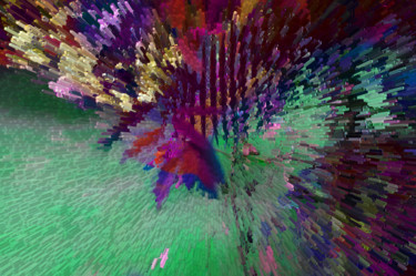 Digitale Kunst mit dem Titel "River" von Léa Helft, Original-Kunstwerk, Digitale Malerei