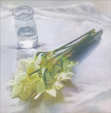 Peinture intitulée "Spring Flowers" par Lea Laboy, Œuvre d'art originale, Huile