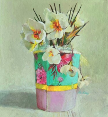 Peinture intitulée "Spring" par Lea Laboy, Œuvre d'art originale, Huile