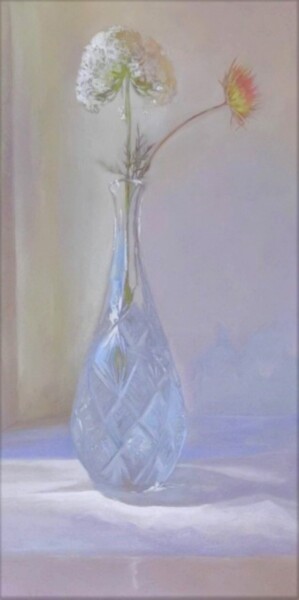 Malerei mit dem Titel "Royal blue" von Lea Laboy, Original-Kunstwerk, Öl