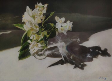 Painting titled "Jasmine" by Lea Laboy, Original Artwork, Oil