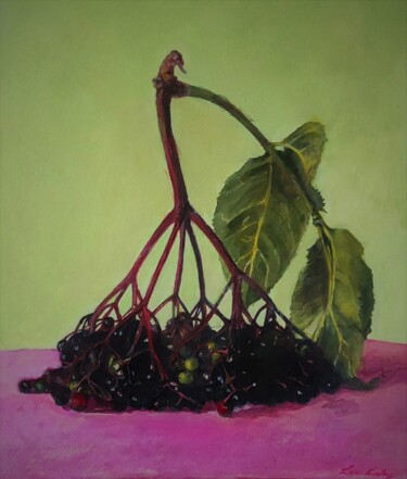 "Black Lilac" başlıklı Tablo Lea Laboy tarafından, Orijinal sanat, Petrol