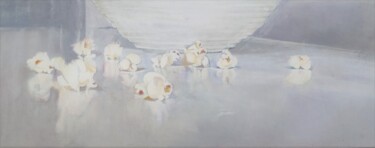 Painting titled "Popcorn" by Lea Laboy, Original Artwork, Oil
