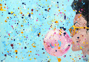 Peinture intitulée "Bubble" par Lea Machaalani, Œuvre d'art originale, Acrylique