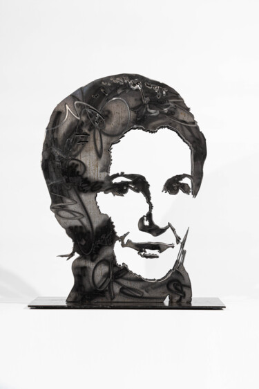 Escultura intitulada "Simone Veil" por Lea Poncharal, Obras de arte originais, Aço inoxidável