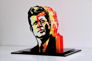 Sculpture titled "KENNEDY" by Lea Poncharal, Original Artwork, Plastic