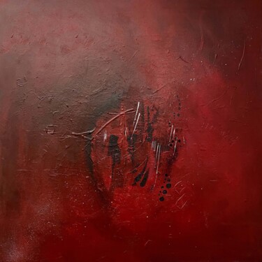 Pittura intitolato "Red Door" da Léa Wilson, Opera d'arte originale, Acrilico