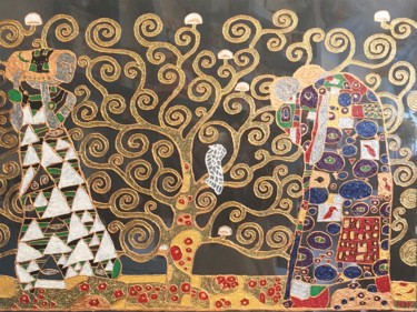 Pintura titulada "L’albero-della-vita…" por Lead In Art, Obra de arte original, Otro