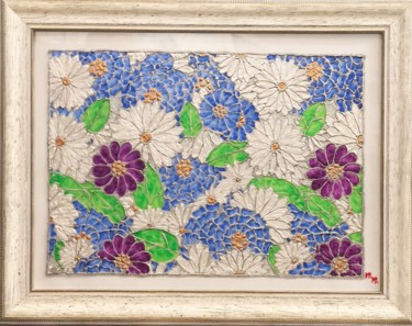 Pittura intitolato "Mandala fiori.jpeg" da Lead In Art, Opera d'arte originale, Altro