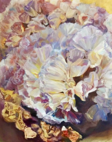 Картина под названием "生命的花冠 Flower's Crow…" - Iris Luo, Подлинное произведение искусства, Пигменты
