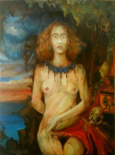 Painting titled "PENELOPE" by Alexander Leal Cid, Original Artwork