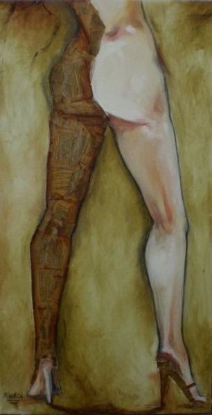 Pintura titulada "MADONNA I  (colecci…" por Alexander Leal Cid, Obra de arte original, Oleo