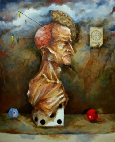 Pintura titulada "´PHILOSOPHUS (El cr…" por Alexander Leal Cid, Obra de arte original, Oleo